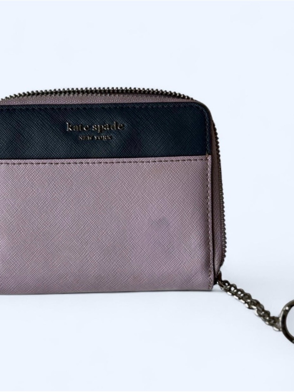 GIVEAWAY kate spade Two-Tone Zip Card Wallet - Lilac & Navy